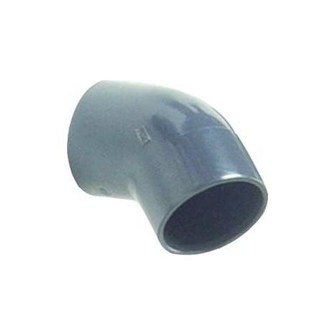 Codo PVC para pegar Ø50 45º PN16 GRE