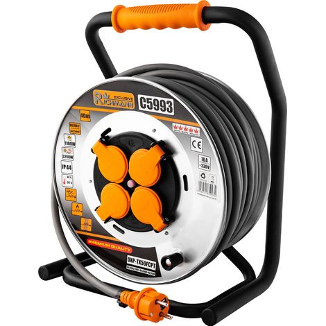 Rallonge avec bobine Richmann C5993 40 m 3 x 2.5 mm²