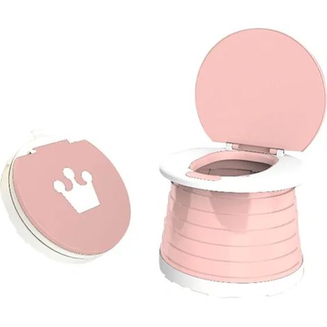 Toilettes pliables portables pour enfants, roses (1/5)