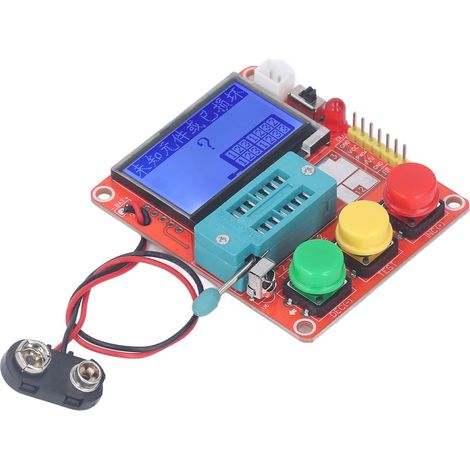 LCR T4 MINI Z DIY Transistortester für Leiterplatten, Dioden, Trioden und Kapazitäten (9 V) mit LCD-Grafikdisplay (1/5)