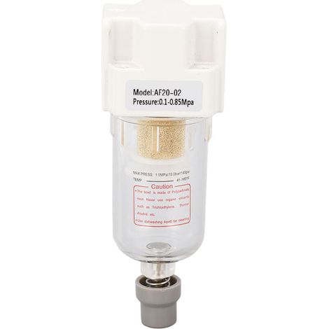 Jeffergarden Filtre à air G1/4 po, régulateur de pression, accessoire de tuyau de compresseur, fonction de purge 0,1 à 0,85 MPa (1/5)