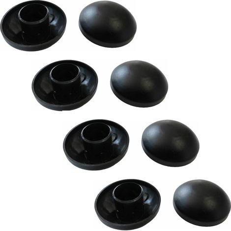 Capuchon De Poteau - 25 mm - Pour Trampoline - Noir - Lot De 8 (1/5)