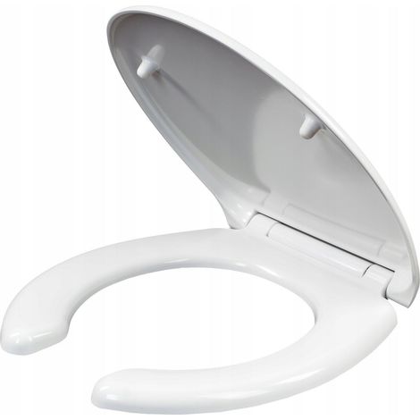 Tapa WC Ergonomica Diseño Sin Marca Blanco Polipropileno (1/3)
