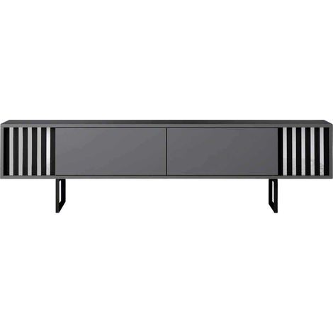 Meuble TV en aggloméré et métal Chrome Line (1/4)
