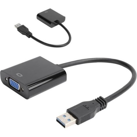 Adaptateur USB vers VGA - Convertisseur Vidéo 1920x1080 5.0Gbps pour 7-8-10 (1/3)