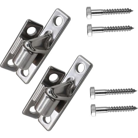 Charnières de portail de ferme en acier 304 avec bruit facile à fixer rapidement 1/2 pièces pour portes lourdes en bois ou en métal charnières de porte de grange solides (1/4)