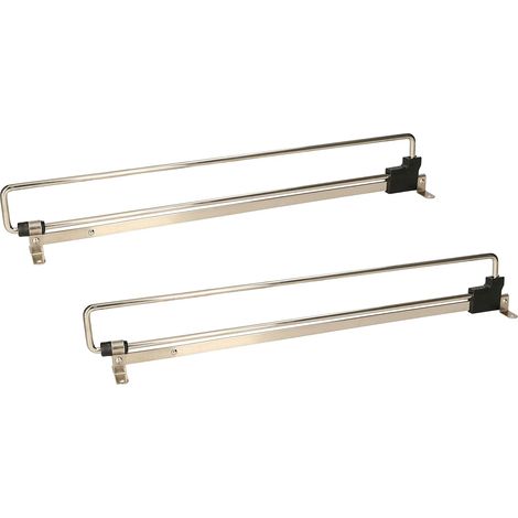 KOTARBAU Lot de 2 tringles à vêtements extensibles 400 mm pour armoire (1/5)
