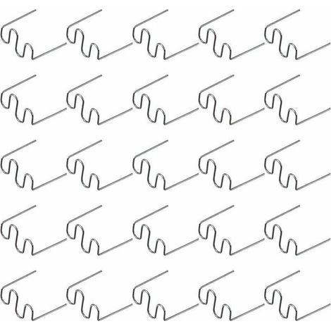 500 Pcs Baguettes de Soudage Agrafe Chaude Réparation Machine en Plastique Soudage Agrafeuse Chaude Voiture Auto Pare-Chocs Réparation Pré Coupe Vague Agrafes 0.6 Mm,de (1/4)