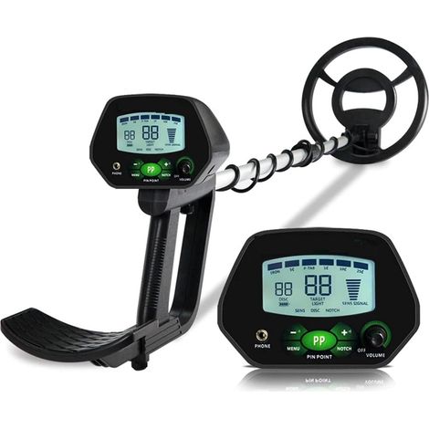Détecteur de métaux Souterrain Professionnel de Haute précision Détecteur de métaux LCD avec Fonction de mémoire Rétroéclairage réglable (1/5)