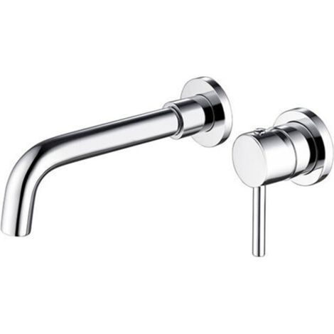 Wandmontierte Einhebel-Waschtischarmatur aus Messing – Chrom-Finish – 360° schwenkbar – Wasserersparnis bis zu 30 % – Einfache Wandmontage (1/4)