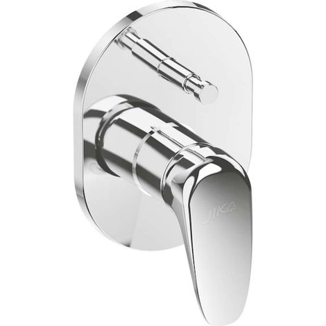 Jika Deep - Grifo monomando empotrado de ducha, con interruptor, cromo H3211U60040001 (1/2)