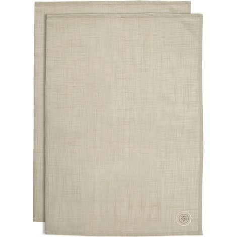 Panos de cocina de algodon verdoso 70x50 cm 2 uds