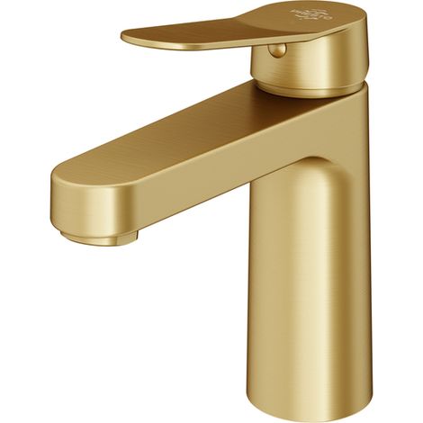 Presto Dalma 7205029 Grifo lavabo monomando mezclador oro cepillado (1/2)