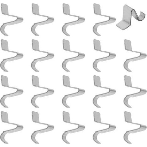 Lot de 20 clips d'étagère en métal robuste pour étagères amovibles, consoles et taquets pour étagères support etagere, pinces de support d'étagère, piquets d'étagère pour étagères en accessoires (1/5)