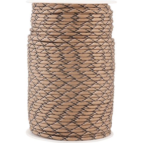 550 Réfléchissant Paracord Parachute Cordon Longe 9 Strand Core 100m (Desert Camouflage)