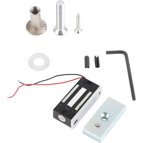 Verrou électromagnétique mini 60KG DC12V, serrure de porte magnétique sous tension (1/5)