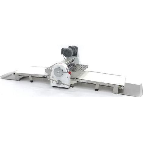 Laminoir de table professionnel 52 cm – Acier inoxydable AISI 304 – Épaisseur réglable 0 à 35 mm – Tapis roulant alimentaire – Maxima