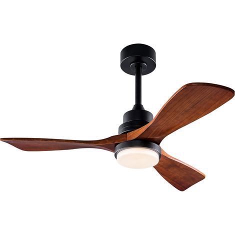 Ventilatore da soffitto 42 pollici con luce, telecomando 6 velocità, motore DC reversibile (1/5)