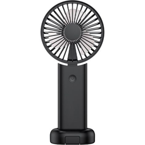 Mini ventilatore portatile ricaricabile tramite USB - 3 velocità, silenzioso, ideale per ufficio, casa, esterni e viaggi. (1/5)