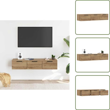 vidaXL Armoire murale chêne artisanal 102x30x20 cm bois d'ingénierie (1/5)