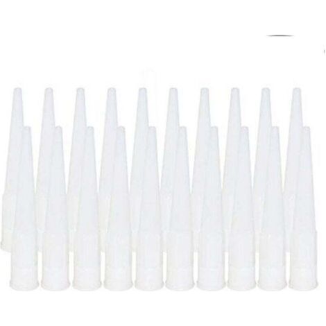FENOPLASTICAUlisemPack de 20 buses à cartouche, buses en silicone, embouts, embouts en silicone de remplacement, buses à cartouche (diamètre intérieur de l'interface : 15 mm) (1/4)