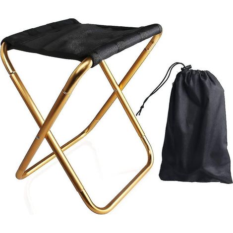 Tabouret pliant d'extérieur, tabouret pliant de camping en aluminium pliable (1/5)