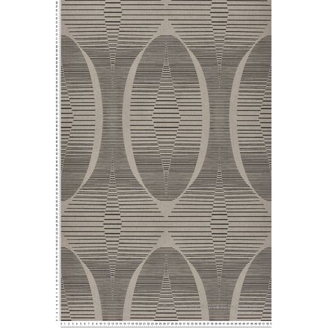 Papier peint Géométrique Marron Villa Rosalie Lutèce (1/2)