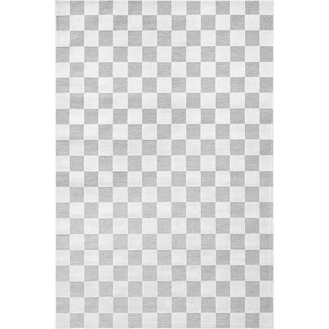 Tapis gris abstrait intérieur extérieur facile entretien - 228 x 340 cm (1/5)