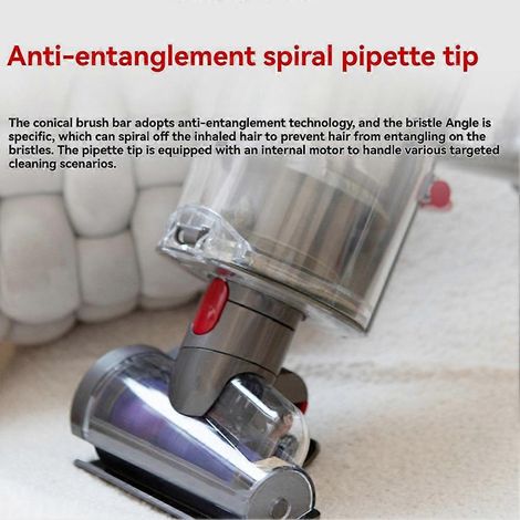 Brosse électrique anti-acariens pour matelas, compatible avec les aspirateurs V10 Slim / V12 Slim / SV18 / SV20 et leurs accessoires pour coussins de canapé () (1/5)