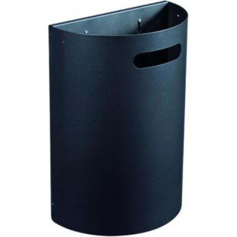 Corbeille décrochable murale Arkea - 20l - anthracite mat - RAL 7016