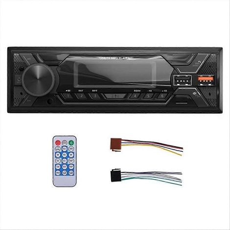 Autoradio 1 Din Stéréo Multimedia Lecteur MP3 Numérique Bluetooth FM (1/5)