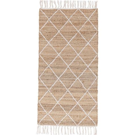 Tappeto da interno Shaila naturale 70 x 140 cm -Bianco (1/5)