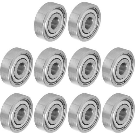 roulements en acier inoxydable 10pcs roulement à billes muet en acier inoxydable Longboard roue de patinage à roulettes
