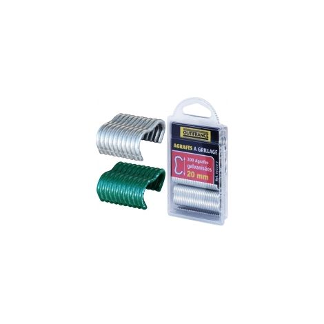 Agrafes Grillage Galvanisées 16mm Fixation Robuste Et Durable Pour Clôtures - Outifrance