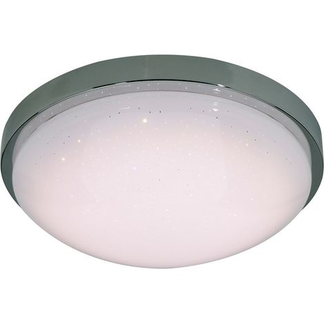 Naeve CANTANIA Plafonnier LED à intensité variable, chrome, 3 000-6 000 K, télécommande (1/3)