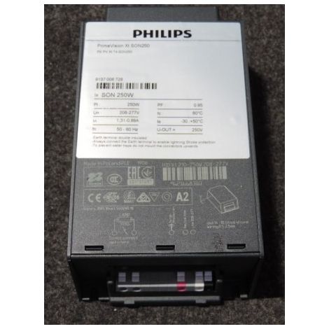 Ballast électronique pour lampe à décharge SON 250W C2 208-277V HID-PrimaVision Xt 250 SON PHILIPS 222712