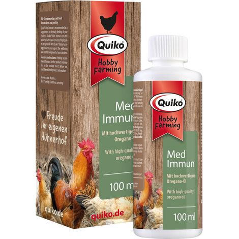 Quiko Hobbyfarming Med Immun für Hühner und Geflügel 100 ml