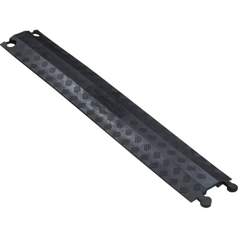 D-Line DO-1B765 Passacavo a Pavimento, Canaline Passacavo Carrabili, Canaline Per Cavi, Adatto per Veicoli - Cavità per cavi = 38mm (Larghezza) x 12mm (Altezza) - 765mm Lunghezza - Nero