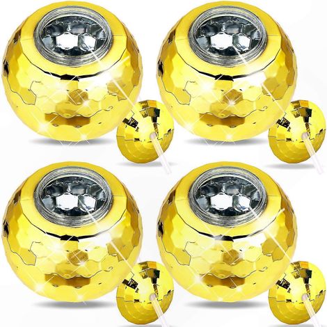Set de 4 Verres à Vin Disco avec Balle Scintillante (1/5)