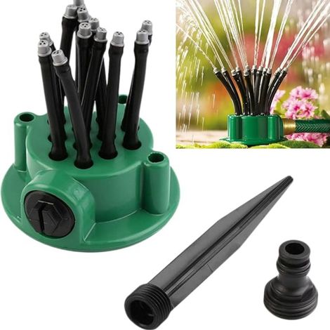 Arroseur Rotatif Pelouse Asperseur Automatique Arrosage De Jardin Gazon D'Irrigation - 1 Pièce, Vert, Système D'arrosage Souterrain, pour Le Potager Multi Tête Arroseures Oscillant (1/5)