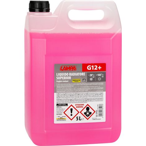 Superior-Rosso G12+, liquido radiatore - (-20°C/+105°C) - 5 L