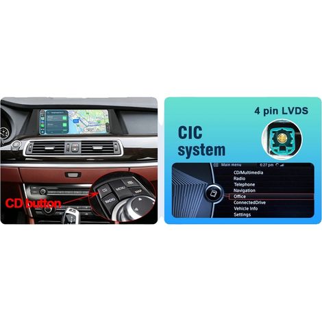 Touchscreen multimediale, controllo vocale, supporto per telecamera posteriore, F07 CIC (1/2)