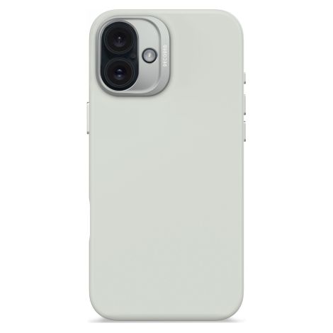 Cover posteriore in silicone antimicrobico Decoded - Custodia protettiva in silicone compatibile con MagSafe per iPhone 16 Plus (grigio pietra) (1/3)