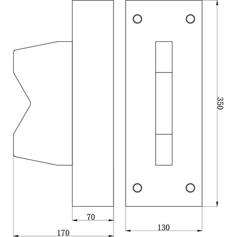 Bloc en V presses d'atelier 100 t 350 x 130 x 170mm MW Tools PBL100T