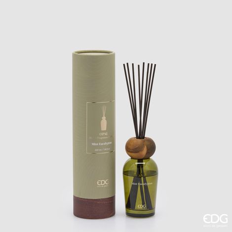 EDG Profumatore Bottiglia Con Bastoncini Opal Eucalipto E Menta H 14 (1/3)