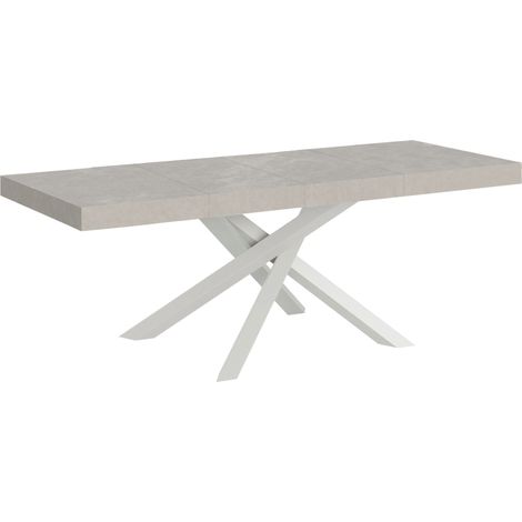 Table Extensible 180/440X90 Cm Volantis Premium Pieds Blancs Cachemire (1/5)