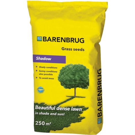 BARENBRUG Shadow : gazon d'ombre, 5 kg, variété « Yellow Jacket », résistant au soleil et à l'ombre