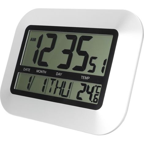 Horloge numérique thermomètre éveil calendrier électronique décoration intérieure bureau chambre (1/5)