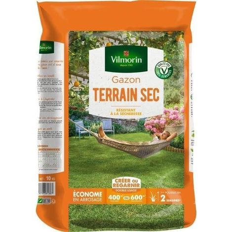 VILMORIN Rasensamen für trockene Böden - 10 kg