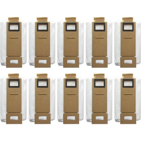 Lot de 10 sacs d'aspirateur pour Xiaomi Roborock S7, S7+, T7, T7plus, T7S, T7S Plus, accessoires pièces de rechange, station d'aspiration automatique (1/5)